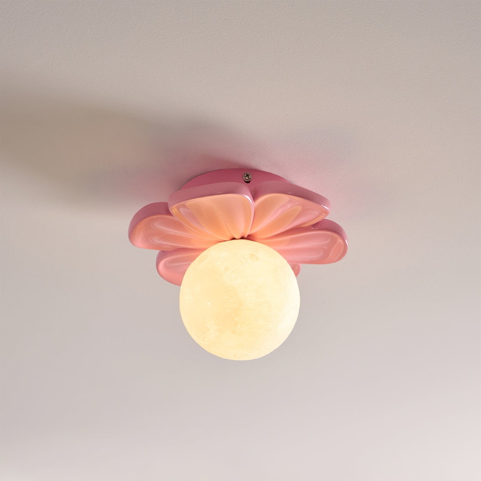 Cream Bloom Flower Ceiling Lamp T1632