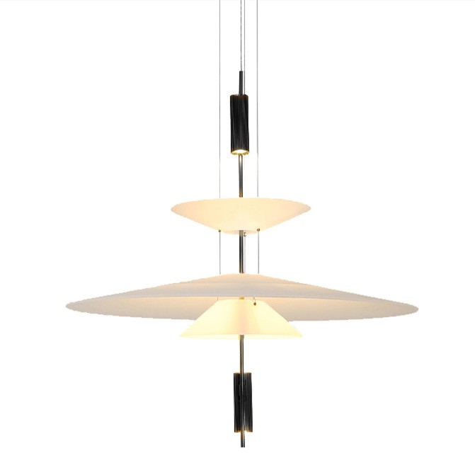 Plumeo Chandelier - Modern Layered LED Pendant for Living Room