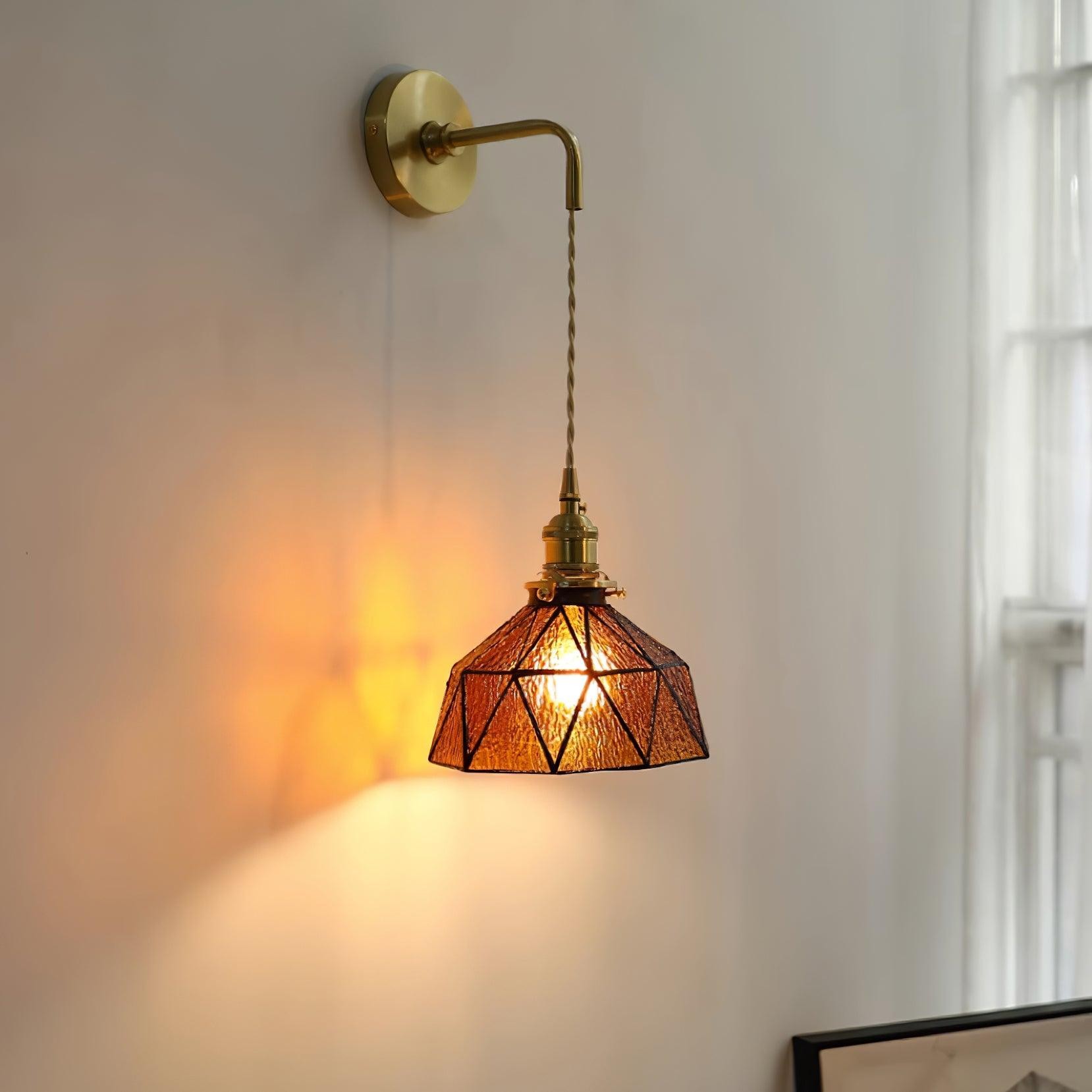 Retro Pastoral Glass Wall Lamp M109