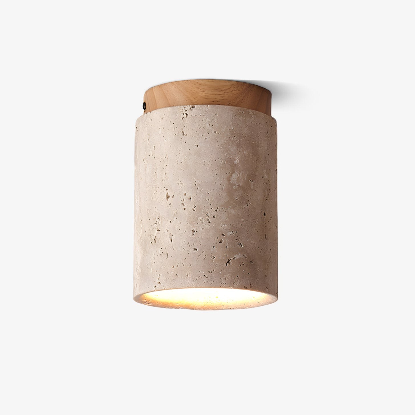 Marble Travertine Column Ceiling Lamp M405