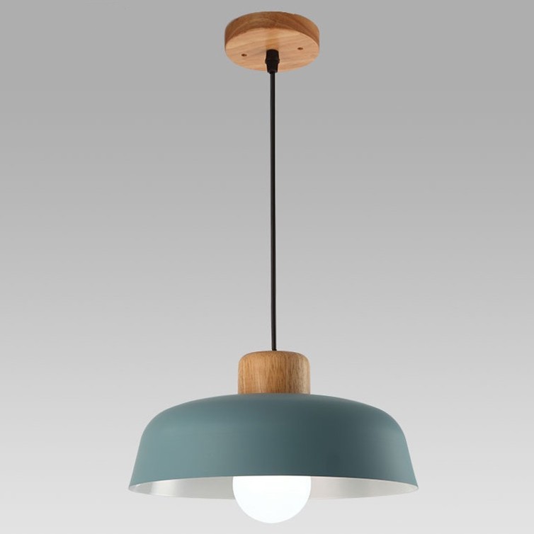 Scandinavian Metal Pendant Light with Macaroon Bowl Shape S33