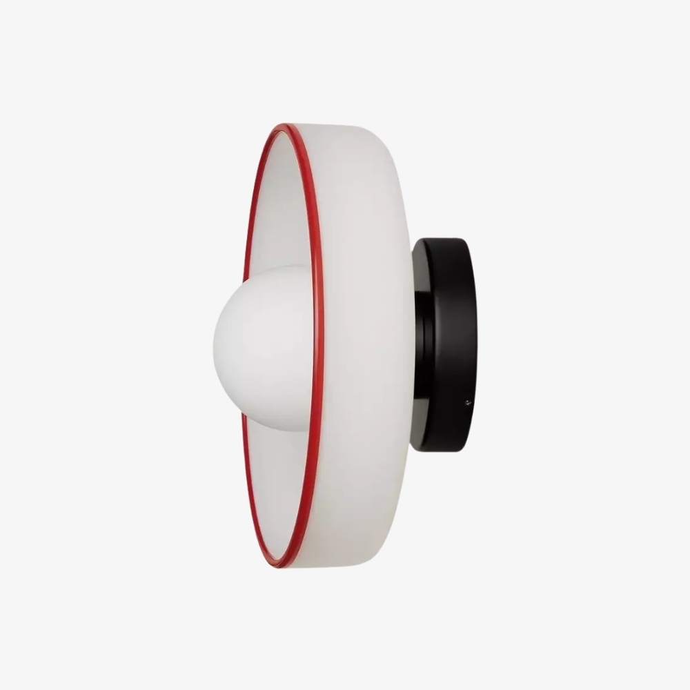 Kalo Blown Glass Disc Orb Flush Mount and Wall Sconce T662
