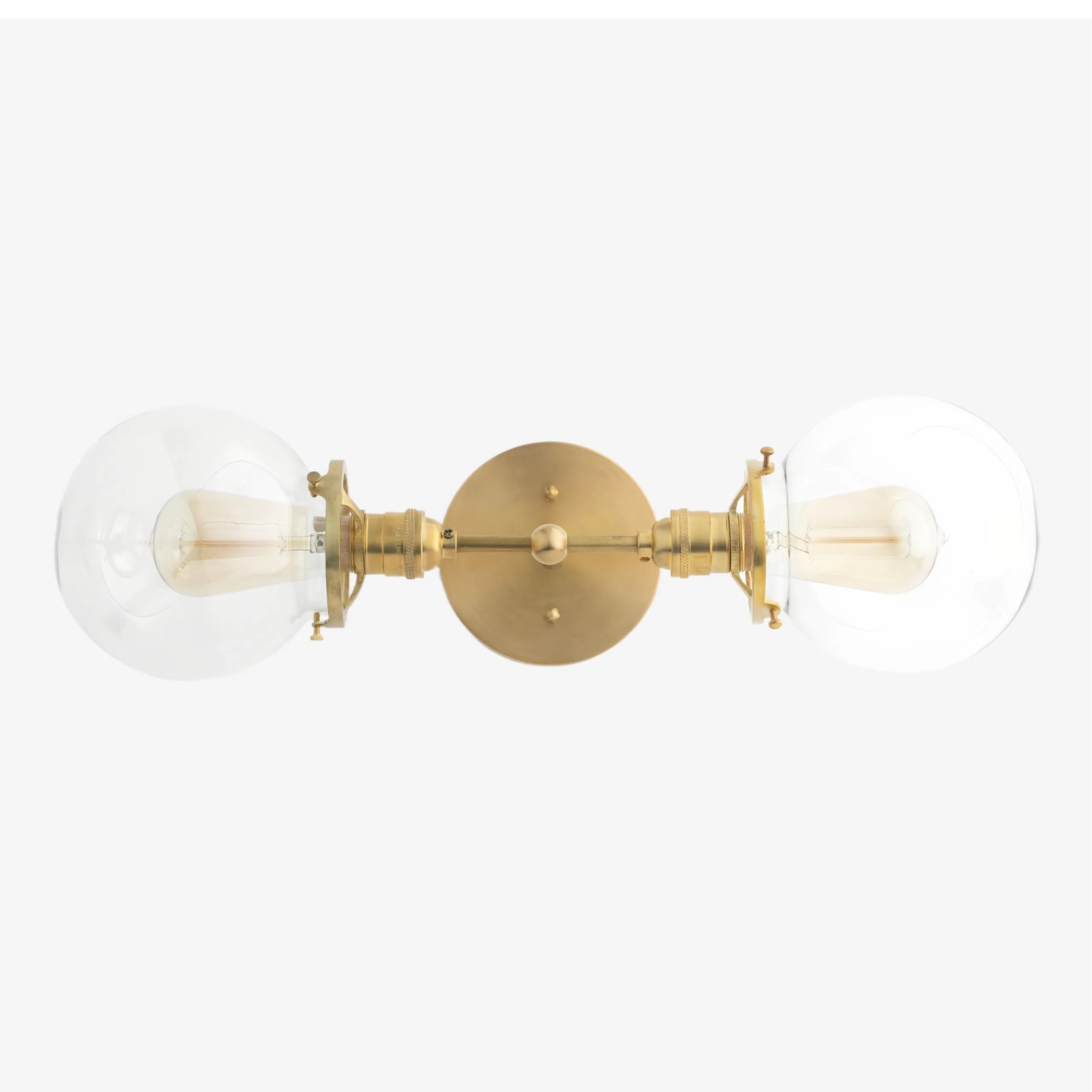 Lumio Globe Industrial Vanity Lighting- Modern Double Globe Wall Light T343