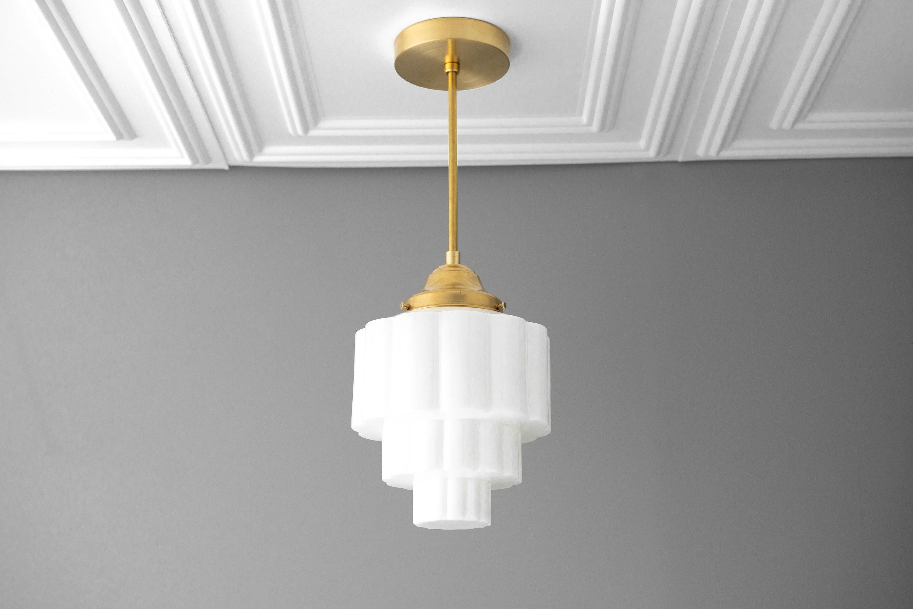 Geotower Glass Pendant Light - Elegant Home Lighting T344