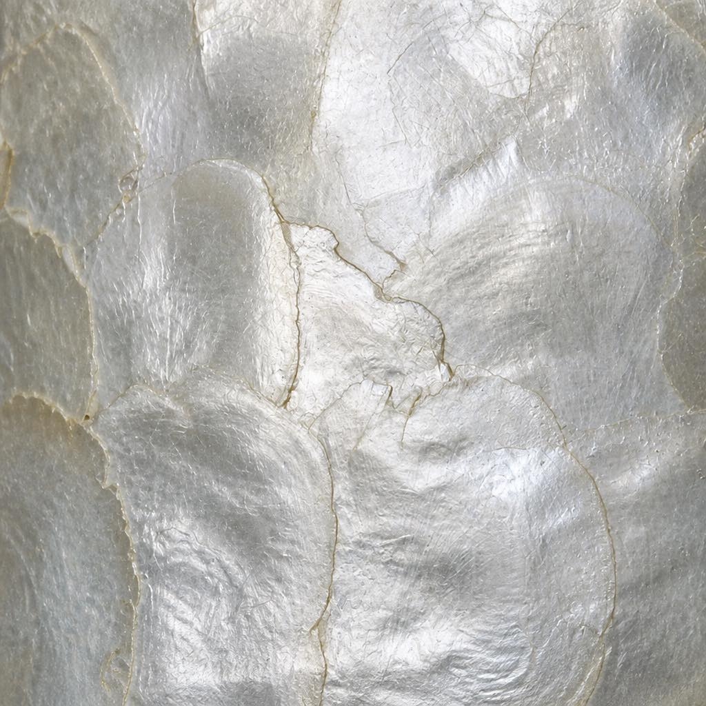 Beamira Natural Shell Mica Table Lamp - Handmade Crafted for Bedroom or Living Room T2200