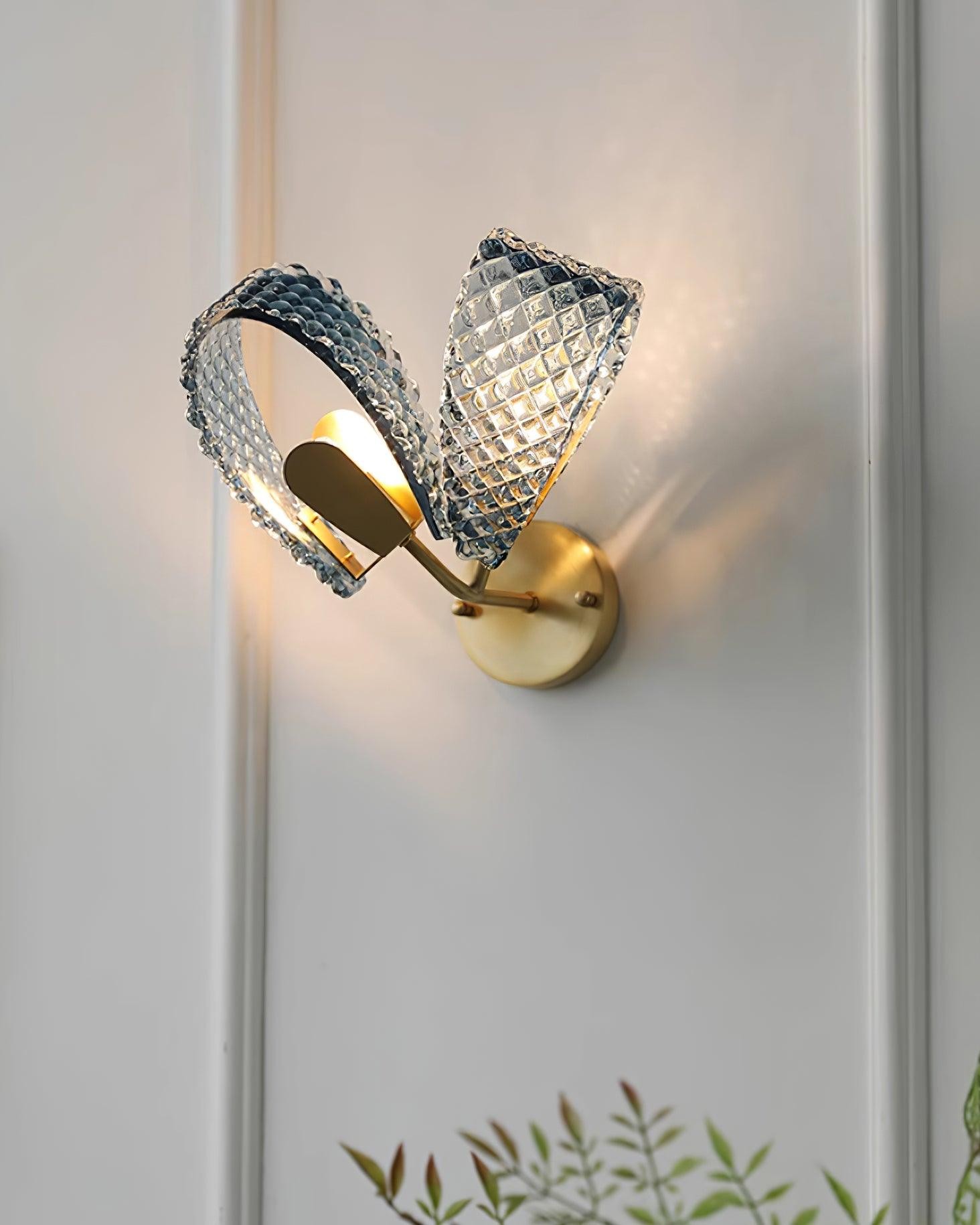 Creative Light Luxury Blue Ribbon Wall Lamp M182