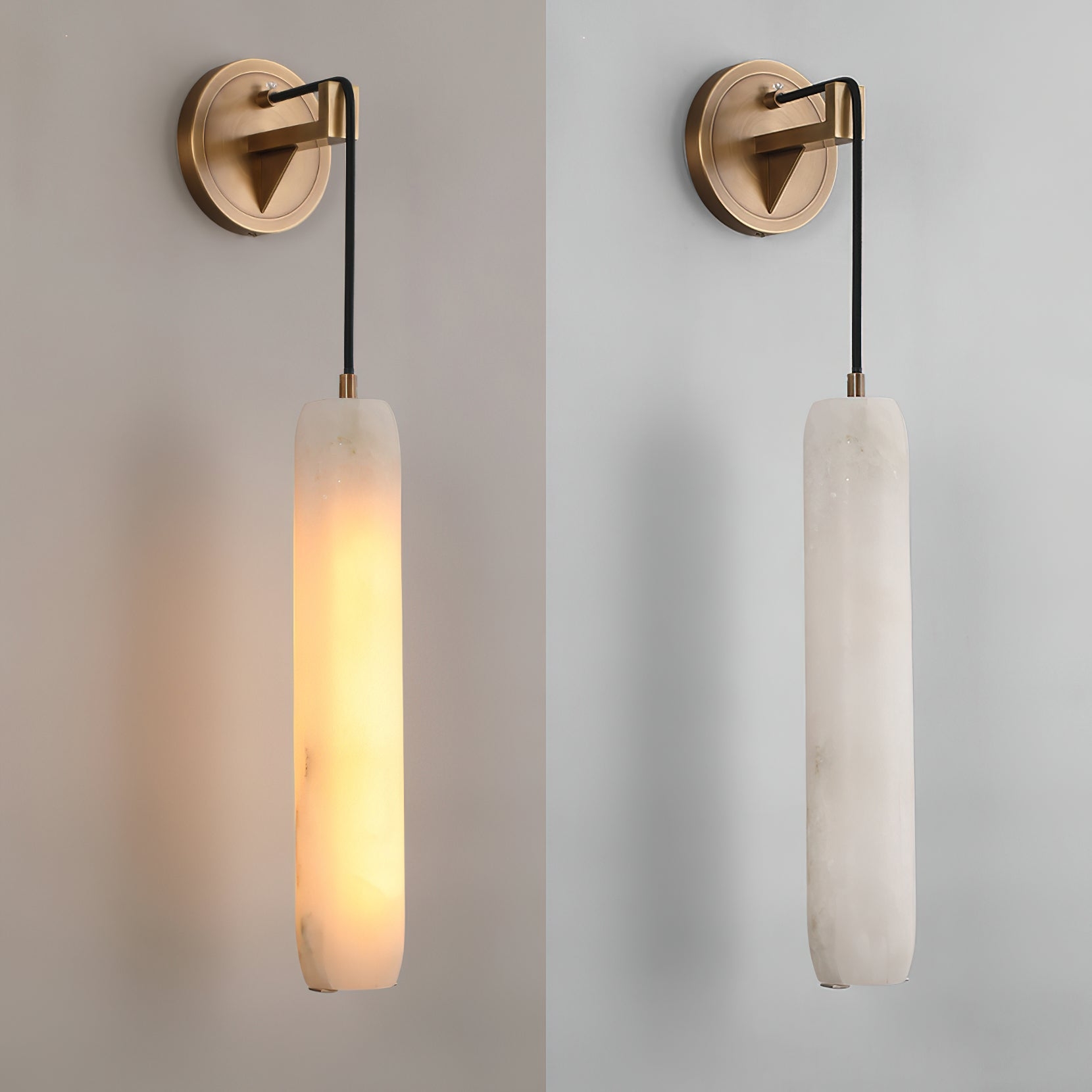 Alabaster Flute Wall Lamp T1661
