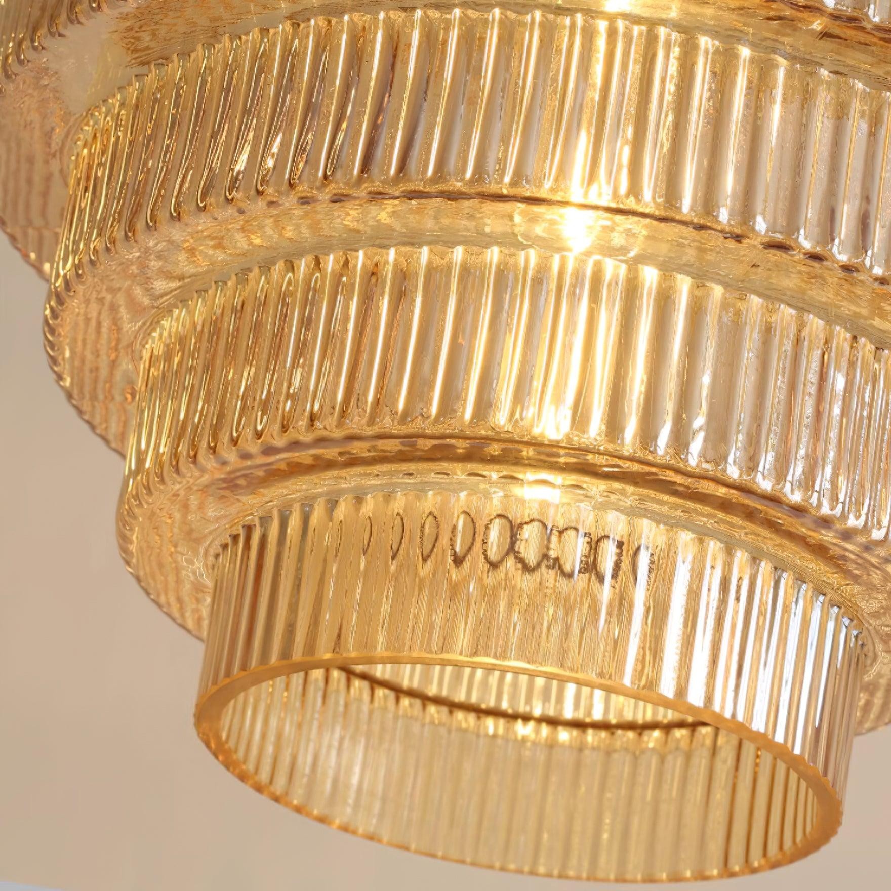 Modern Creative Pleated Design Glass Pendant Lamp M48