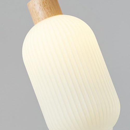 Nordic White Lantern-Like Glass Pendant Lamp M27