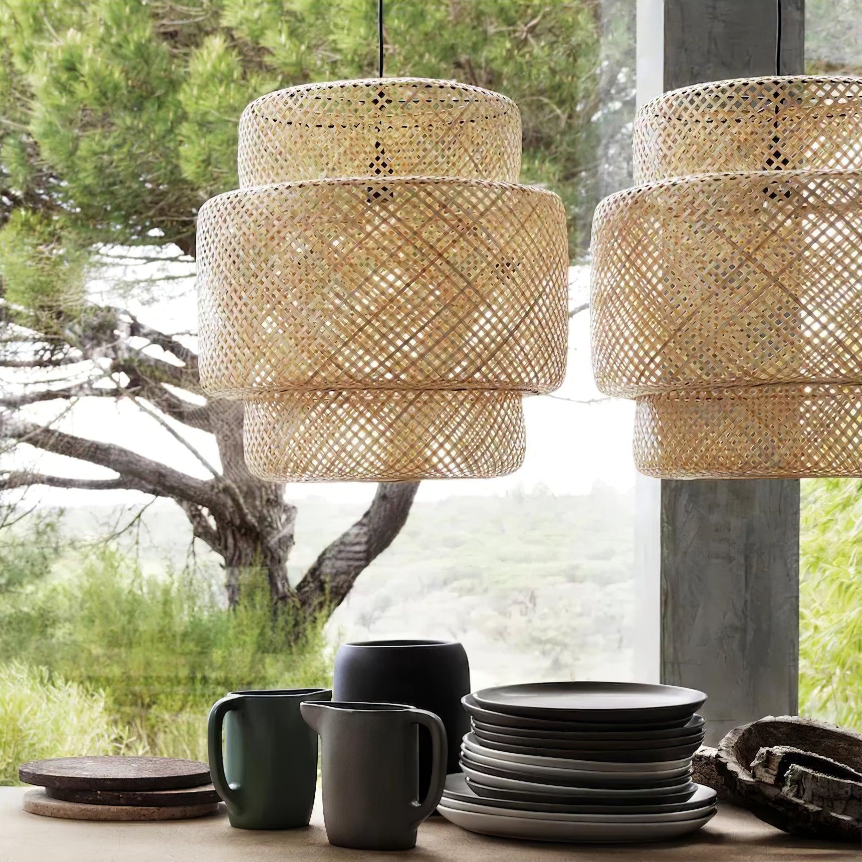 Bamboo Pendant Light T2111