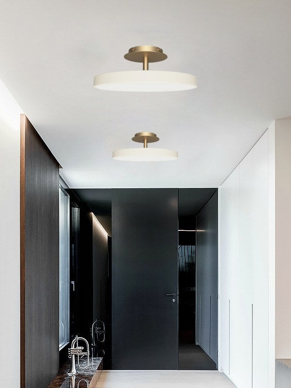 Round Flush Ceiling Lamp — Nordic Minimalist Light for Bedroom & Living G104