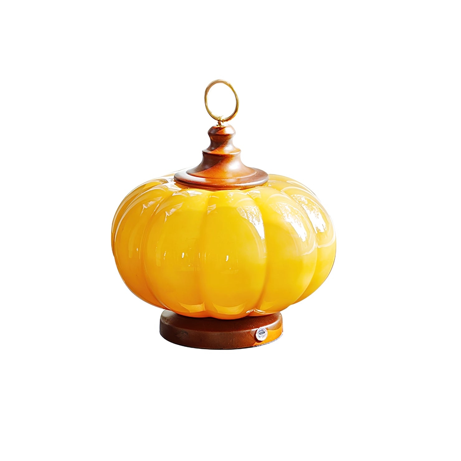 Pumpkin Glass Table Lamp T1374