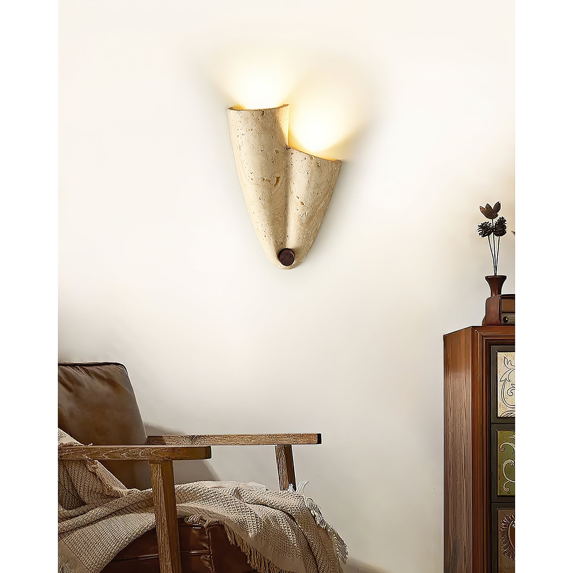 Pearlmont Travertine Wall Lamp T1988