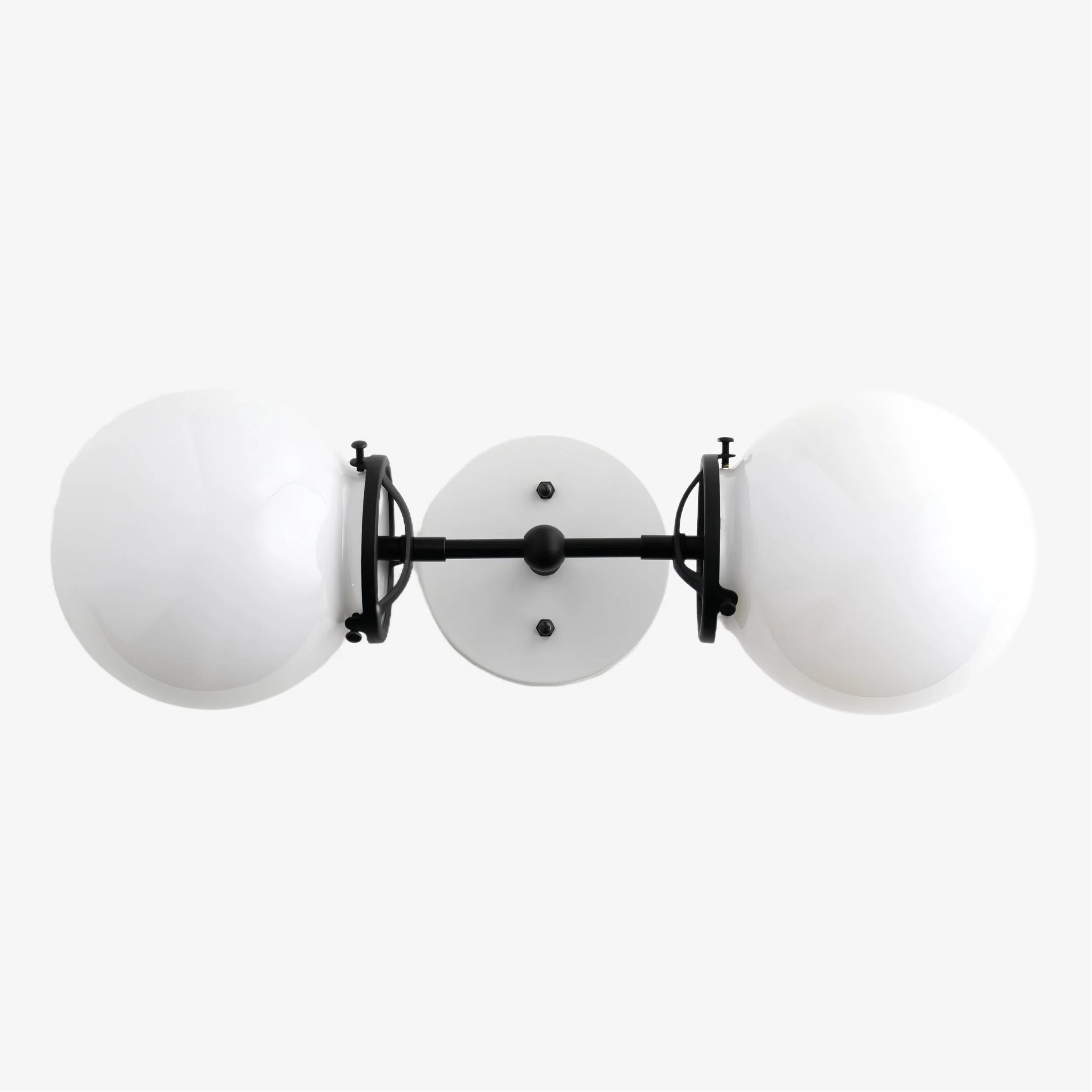 Lumio Globe Art Deco Vanity Light -  Opal Globe Bathroom Sconce T320