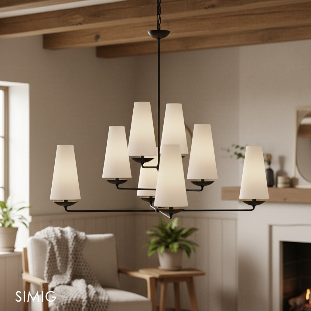 Luxe Vertical Pendant Light – Contemporary Design for Living Room T101