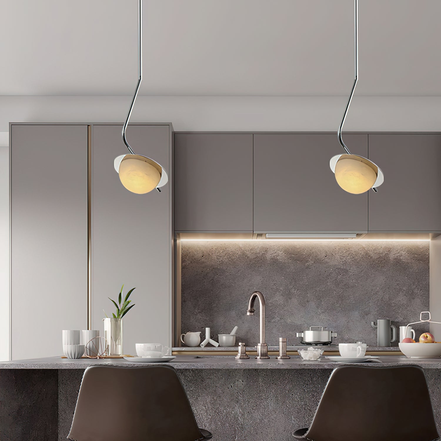 Chic Luminance Alabaster Pendant Light T1662