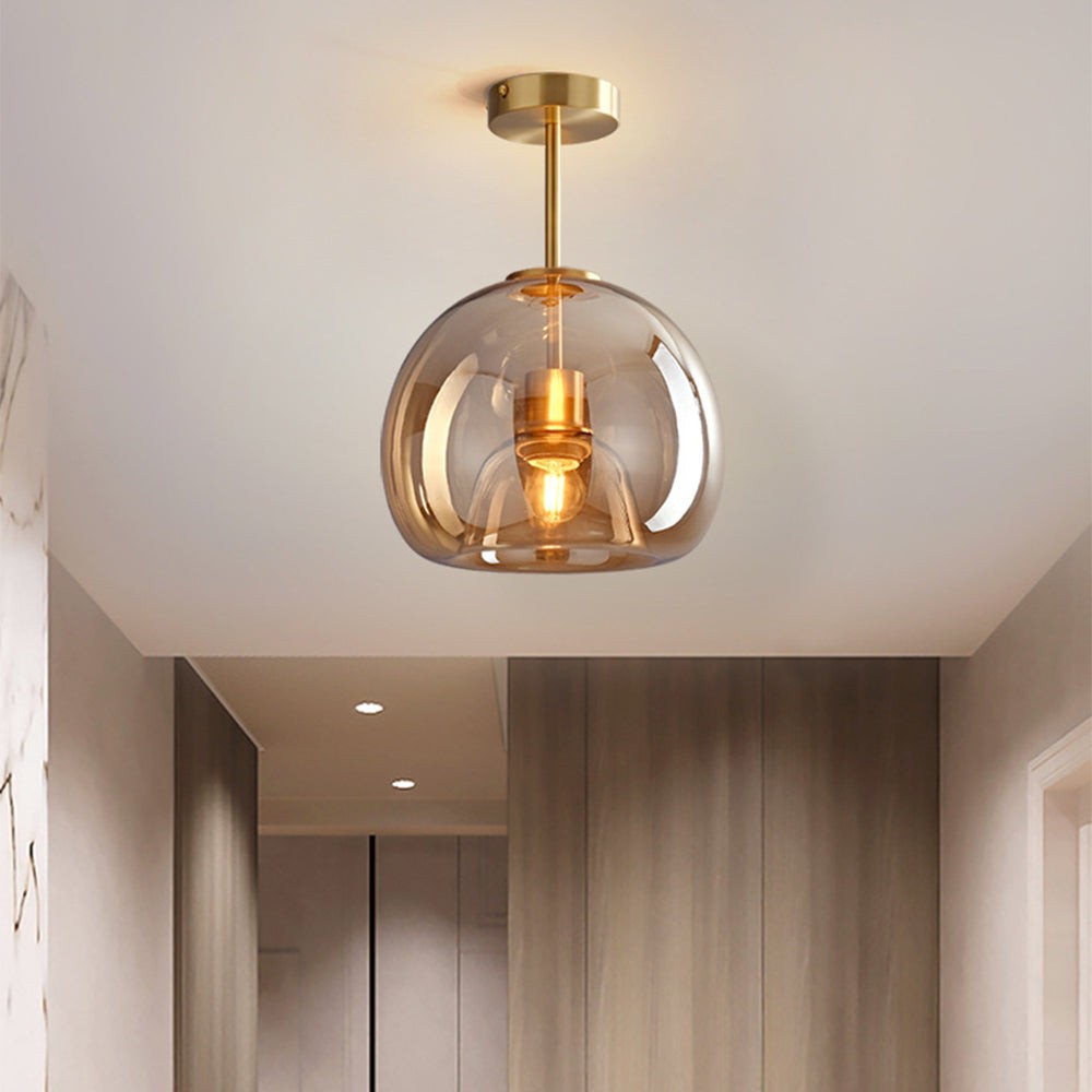 Retro Bubble Concave Glass Ceiling Lamp M05