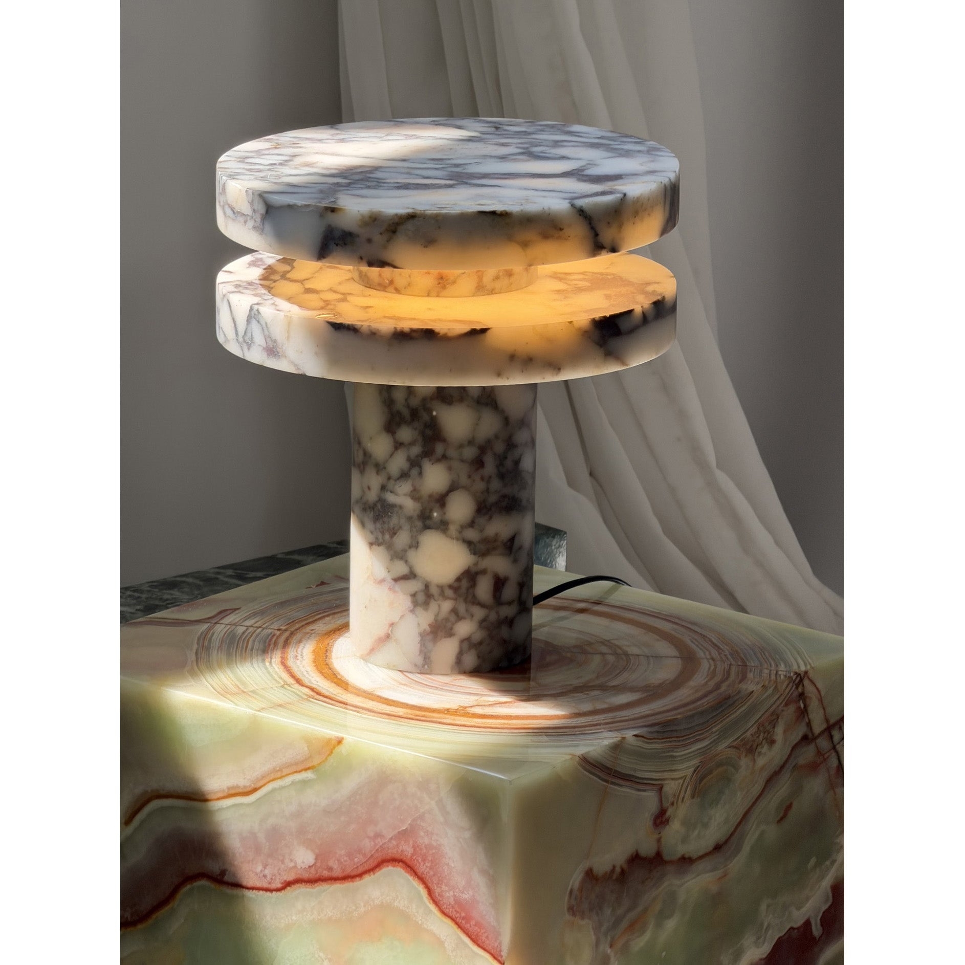 Pillar Marble Table Lamp T1791