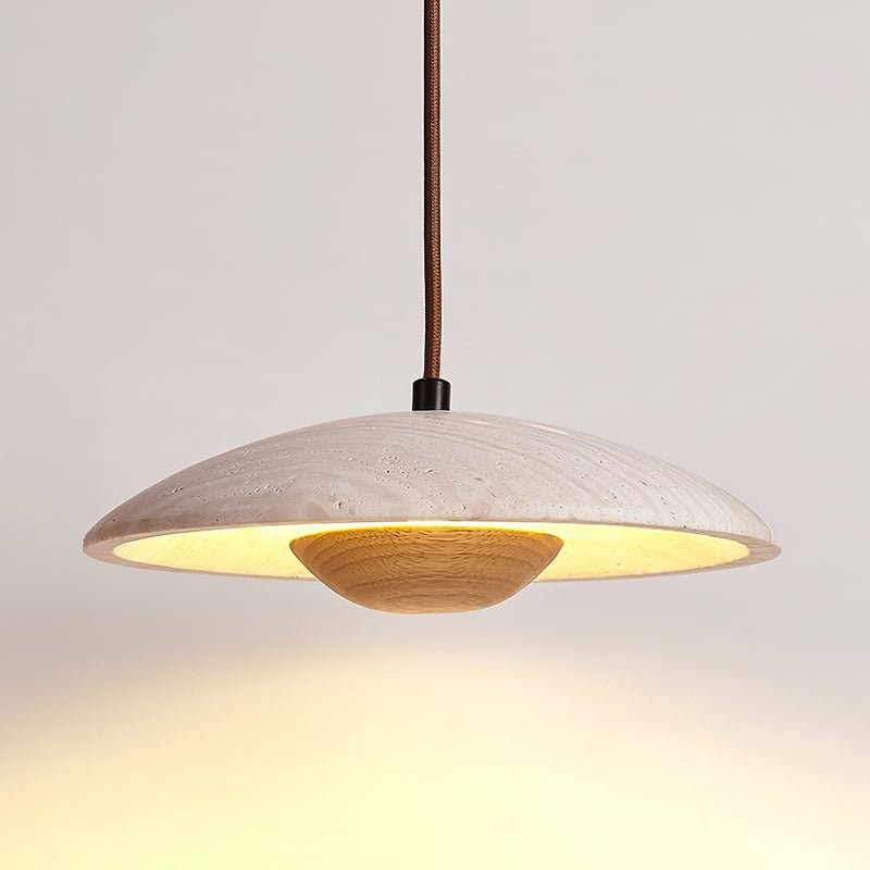 Cream Style Wood Pendant Lamp M316