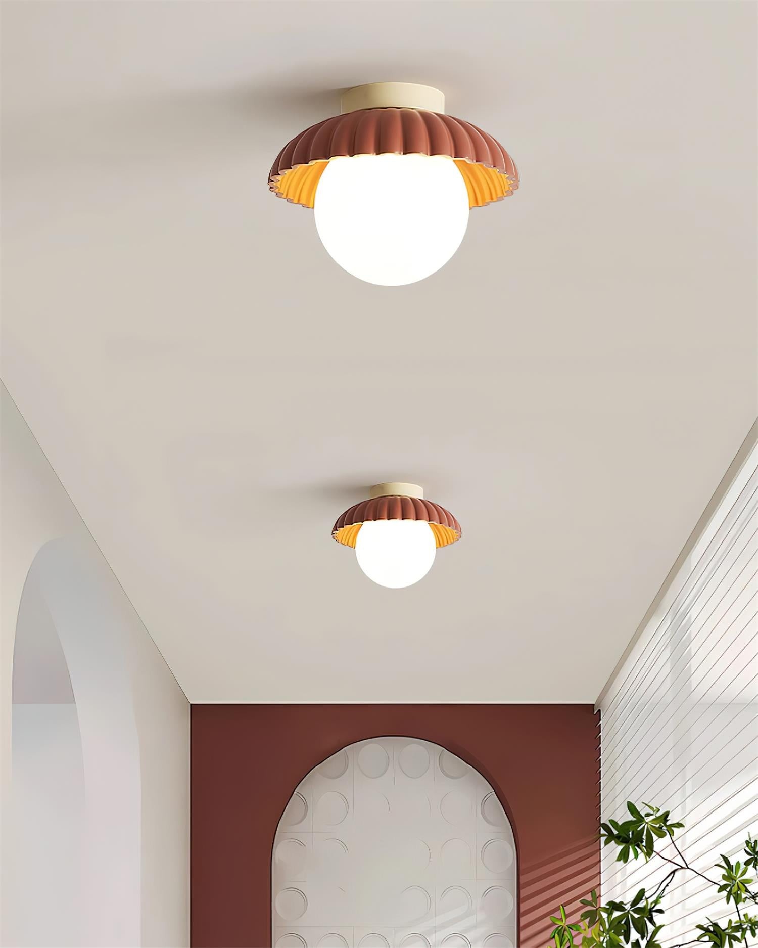 Alien Cream Glass Ceiling Light - Modern Nordic Ceiling Fixture M77