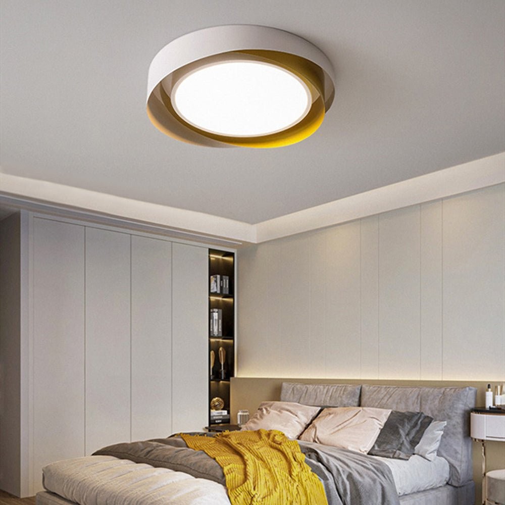 Nordic Style Modern Minimalist Wave Pattern Ceiling Lamp M424