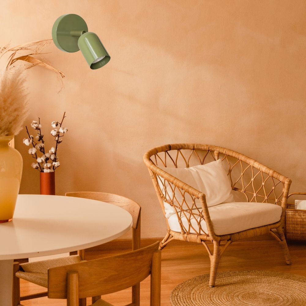 Solid Color Wall Sconce - Modern Bauhaus LED Bedside Lighting Interior S169