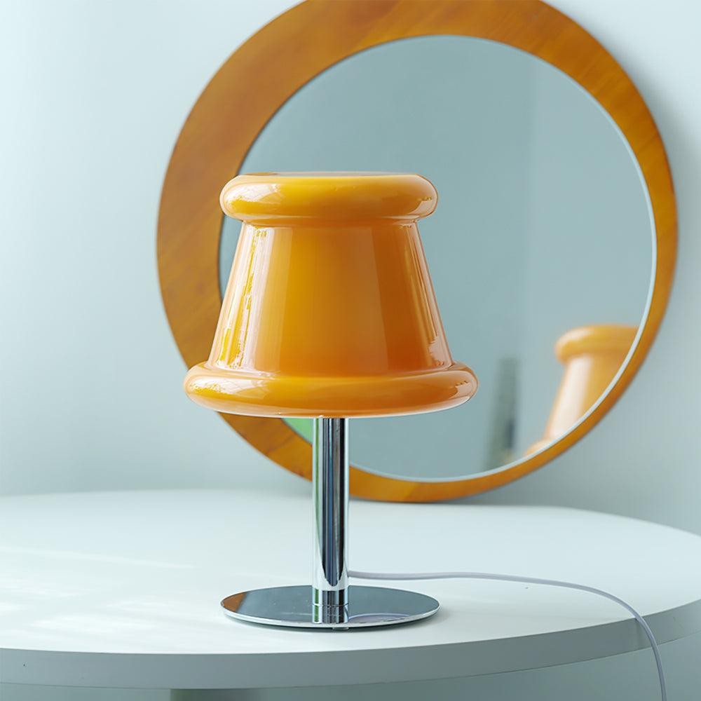 Cream Creative Irregular Cylindrical Table Lamp M533