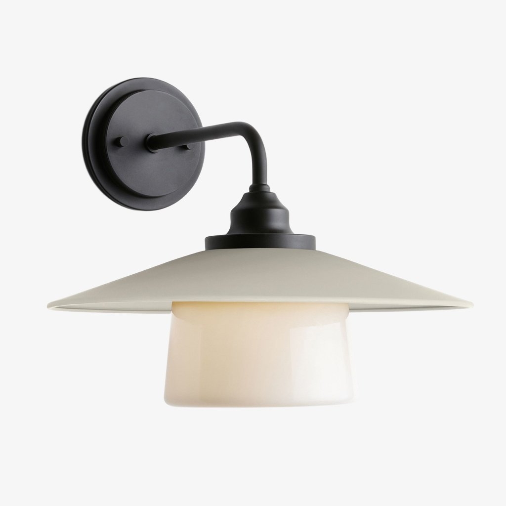 Cordax Utility-Inspired Wall Sconce - Metal and Glass for Indoor Outdoor Decor T1071