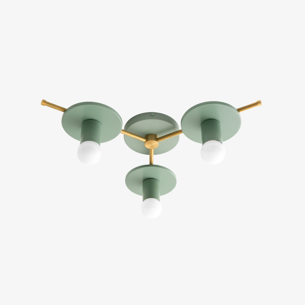 Radiro Globe Colorful Ceiling Light-3 Light Minimalist Fixture T295