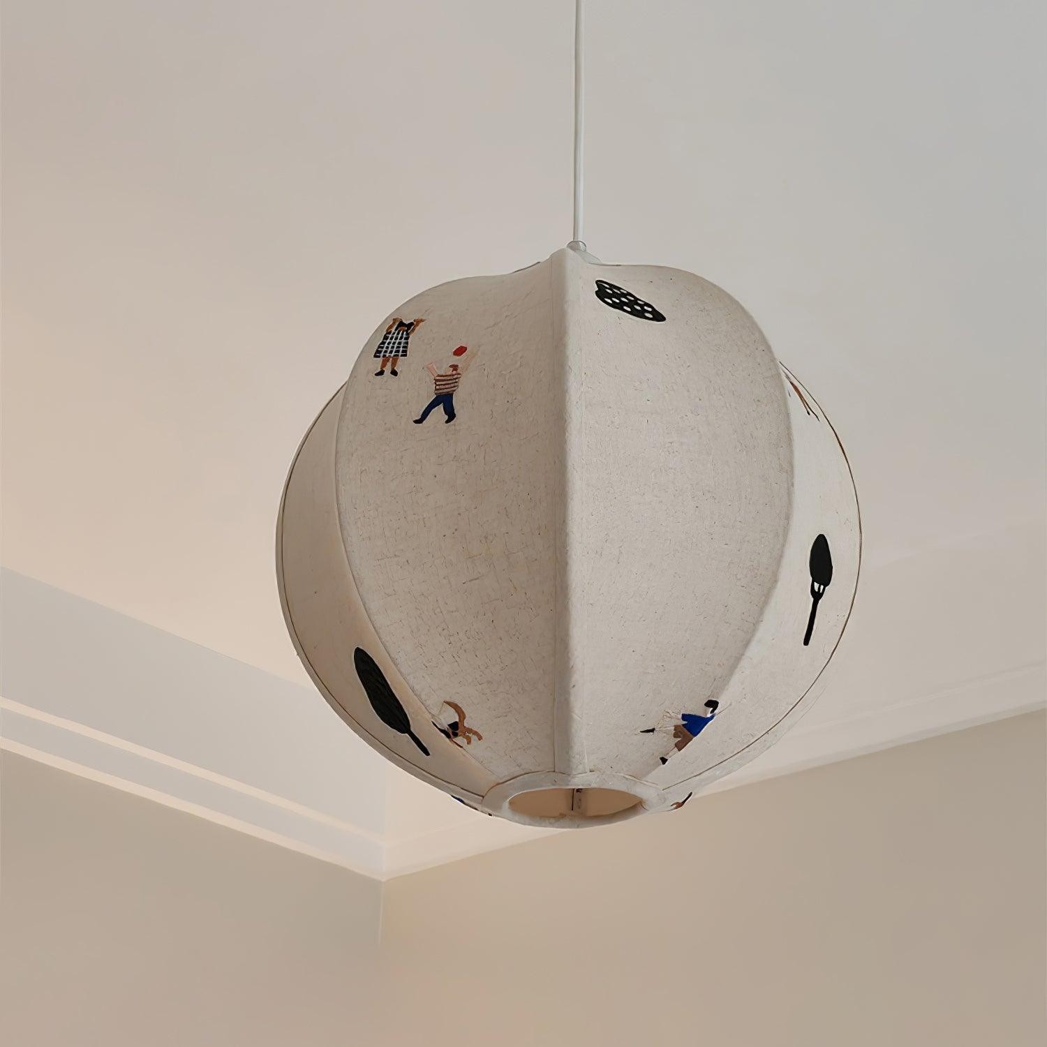 Park Embroidered Textile Pendant Lamp M337
