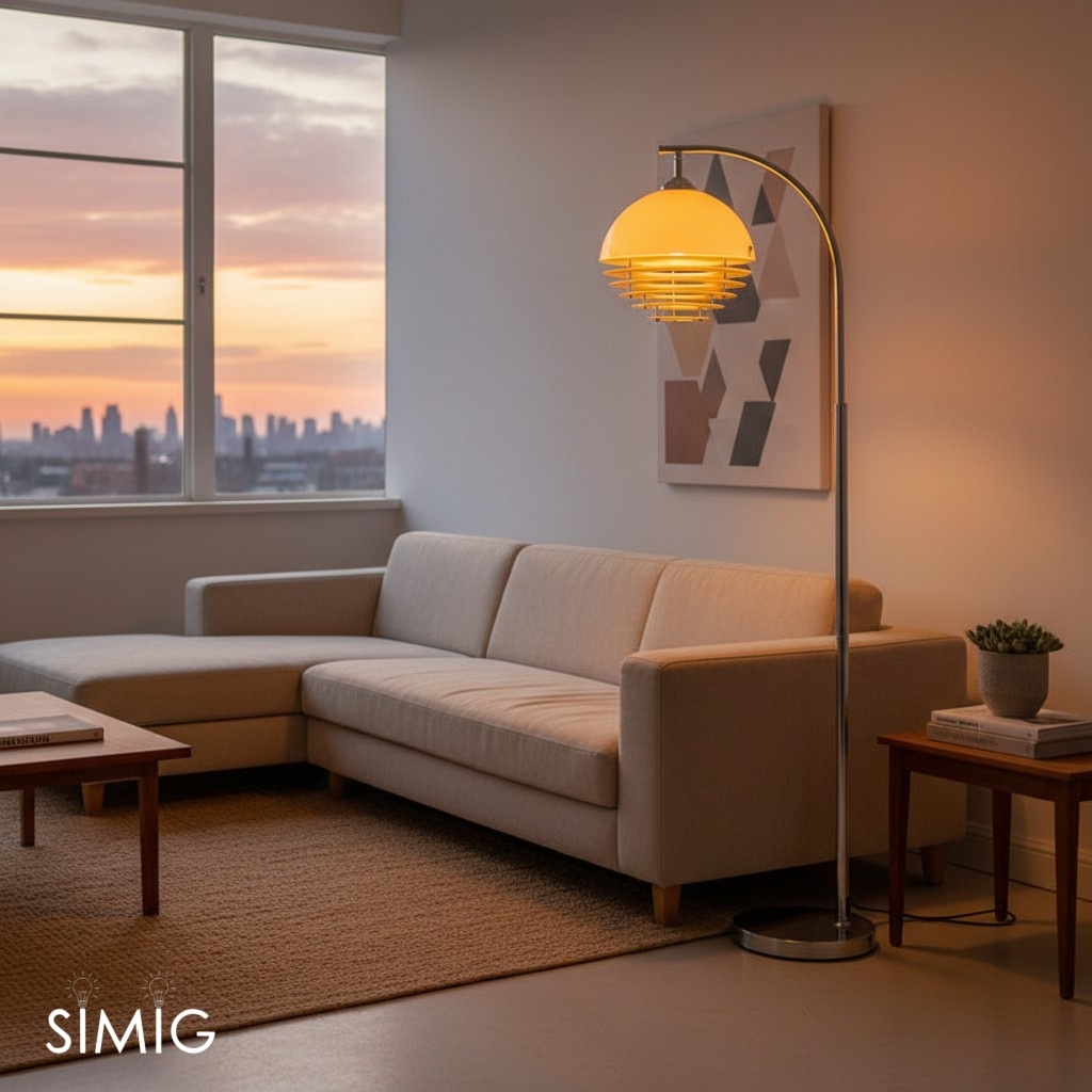 Afterglow Sunset Tiered Floor Lamp - Modern Lamp for Living Rooms G77
