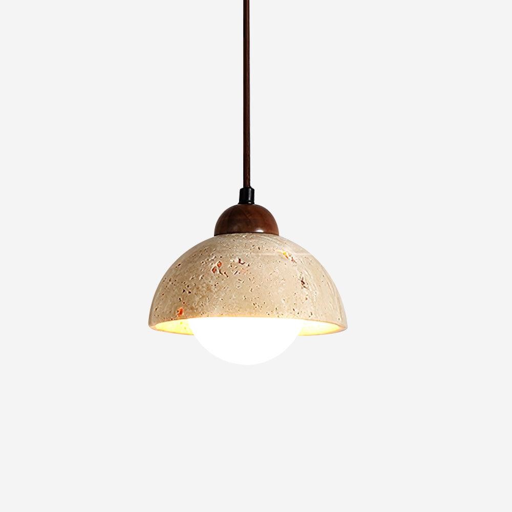 Yellow Travertine Wabi-Sabi Style Pendant Lamp M97