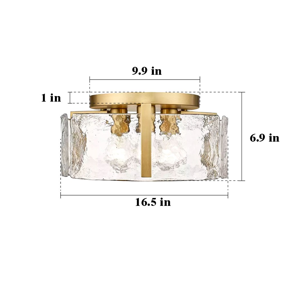 Nordic Light Luxury Flush Mount Ceiling Lamp for Living Room G27