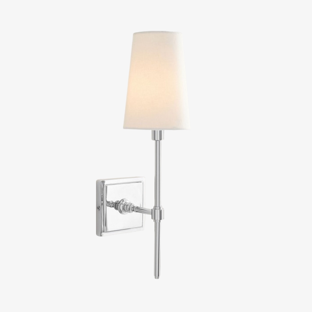 Derlina Stylish Retro Wall Lamp with White Linen Shades – Modern Industrial Design for Any Room T273