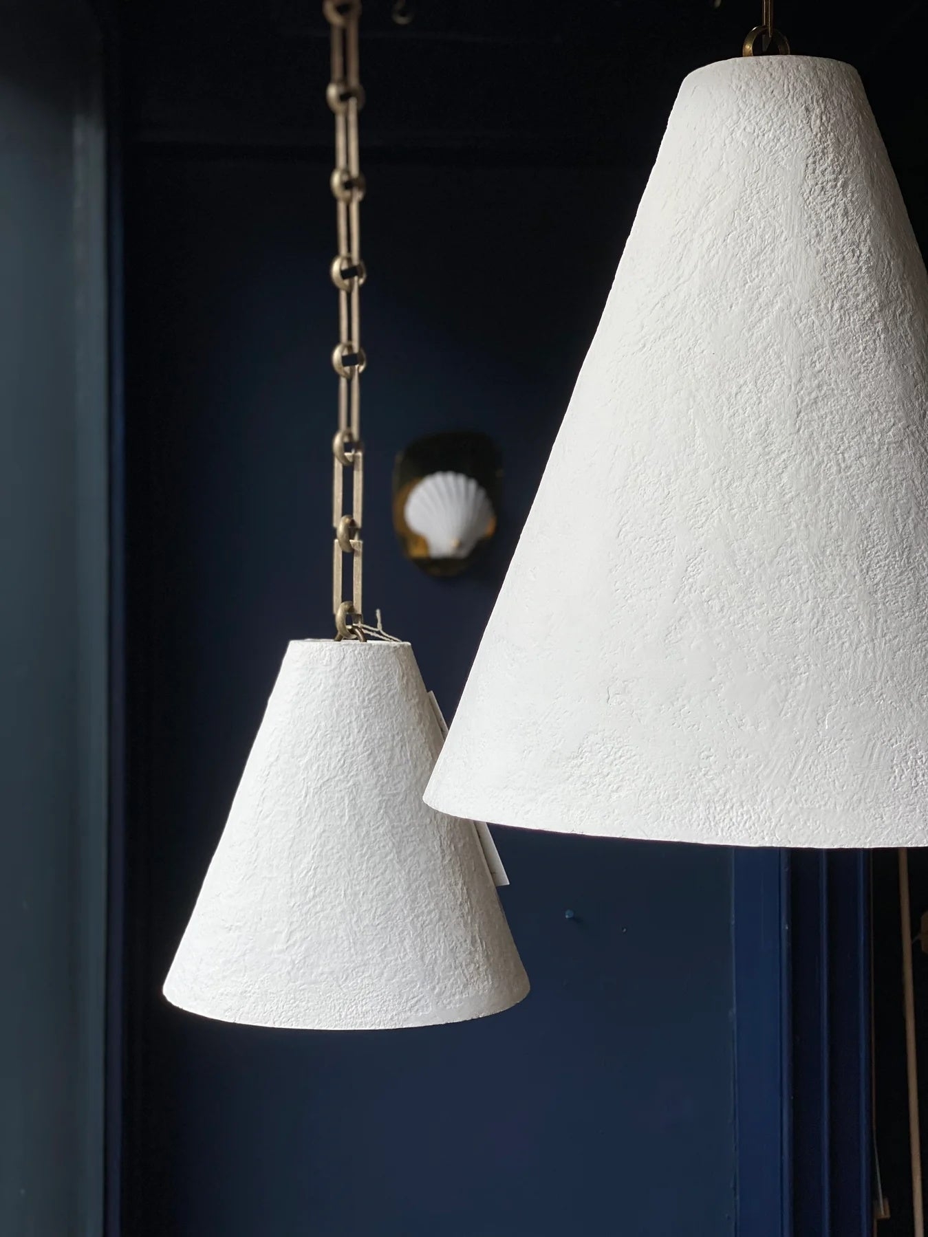 White Plaster Pendant Lamp T1865