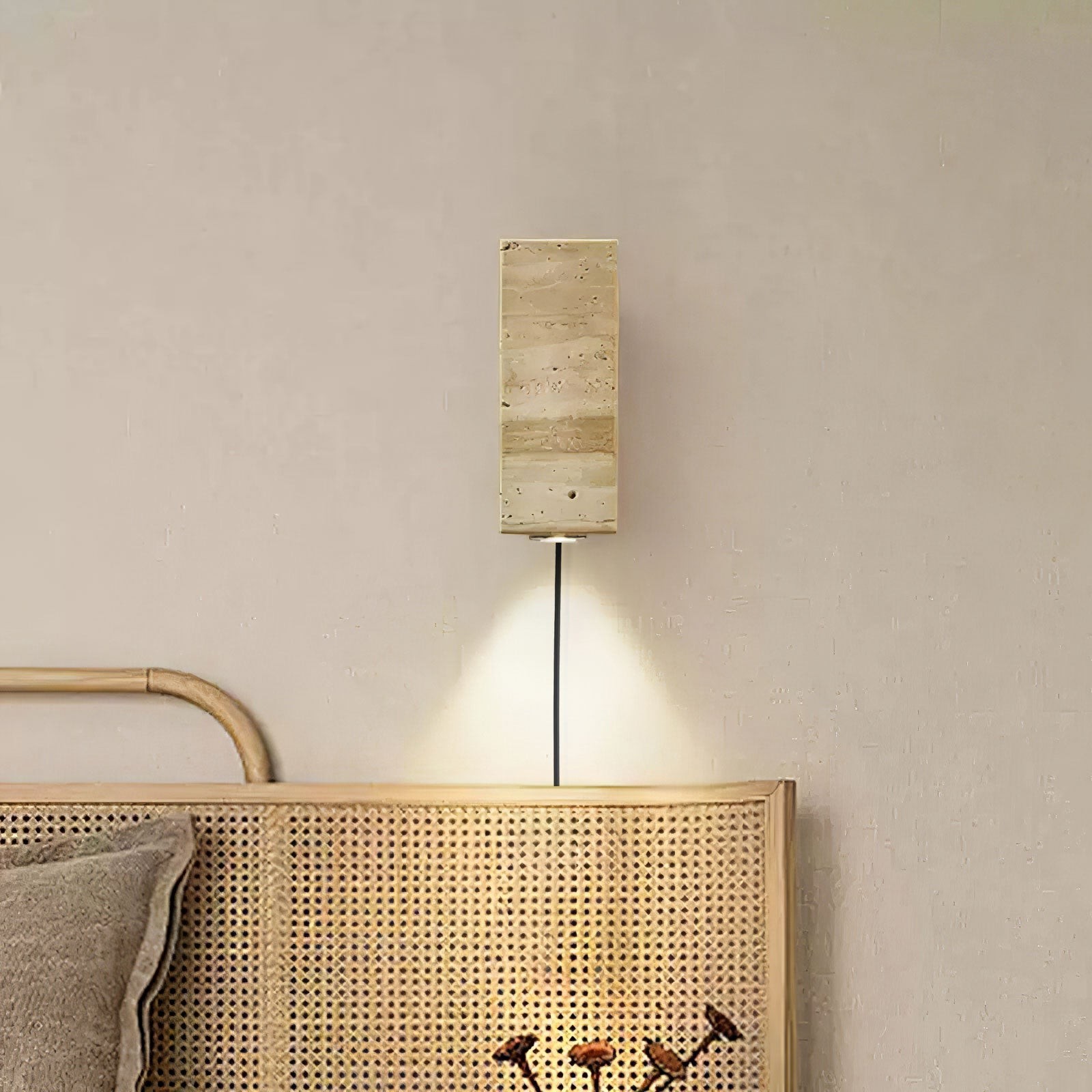 Vintage Marble Travertine Wall Lamp M475