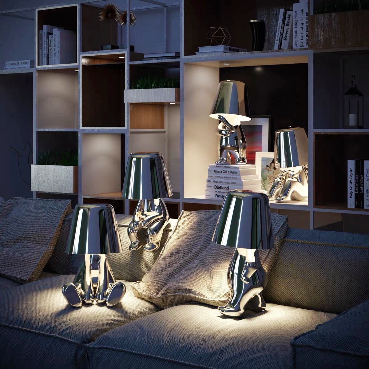 Aurabrova Human Figure Table Lamp - Modern Sculptural Design for Living Room
