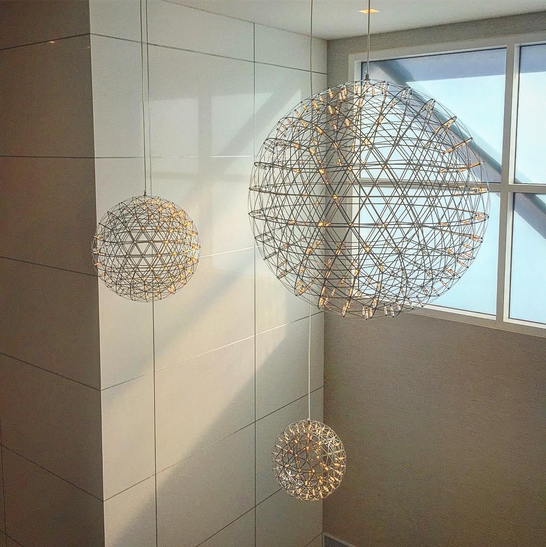 Silver Spark Ball Pendant Light T204