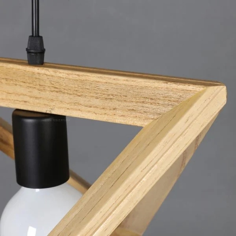 SIMIG Geometric Woody Pendant Lamp