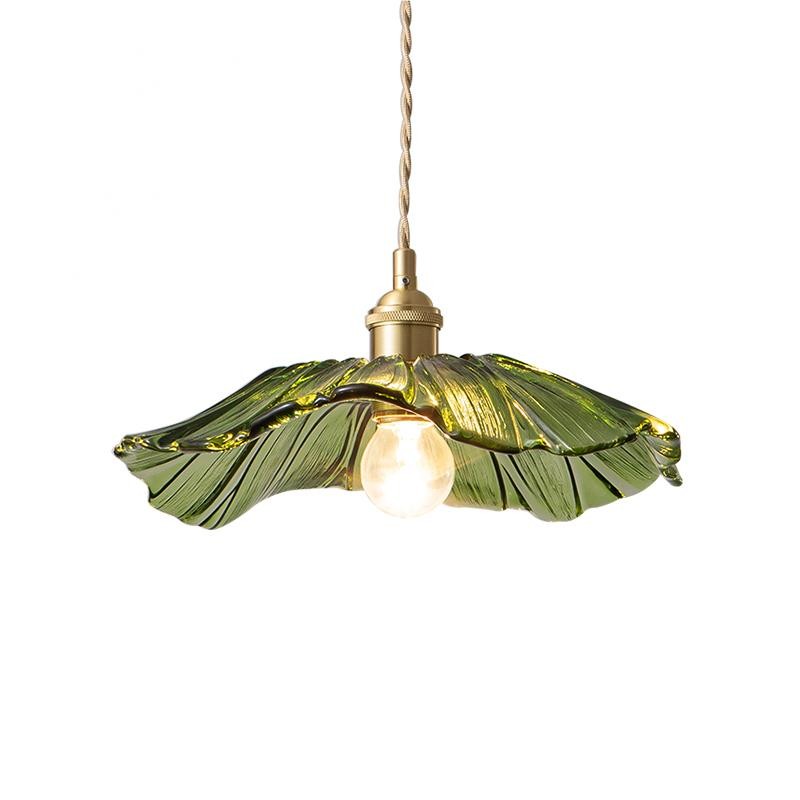 Tiffany Lotus Glass Pendant Light for Living Room S08