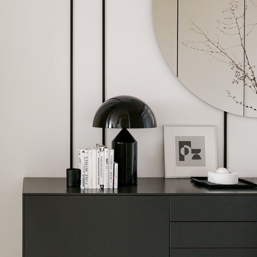 HaloVell Table Lamp Sculptural Dome - Modern Bedroom Lighting