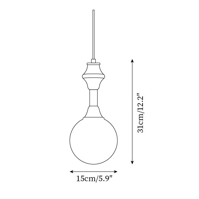 French Blue And White Atmosphere Pendant lamp M93