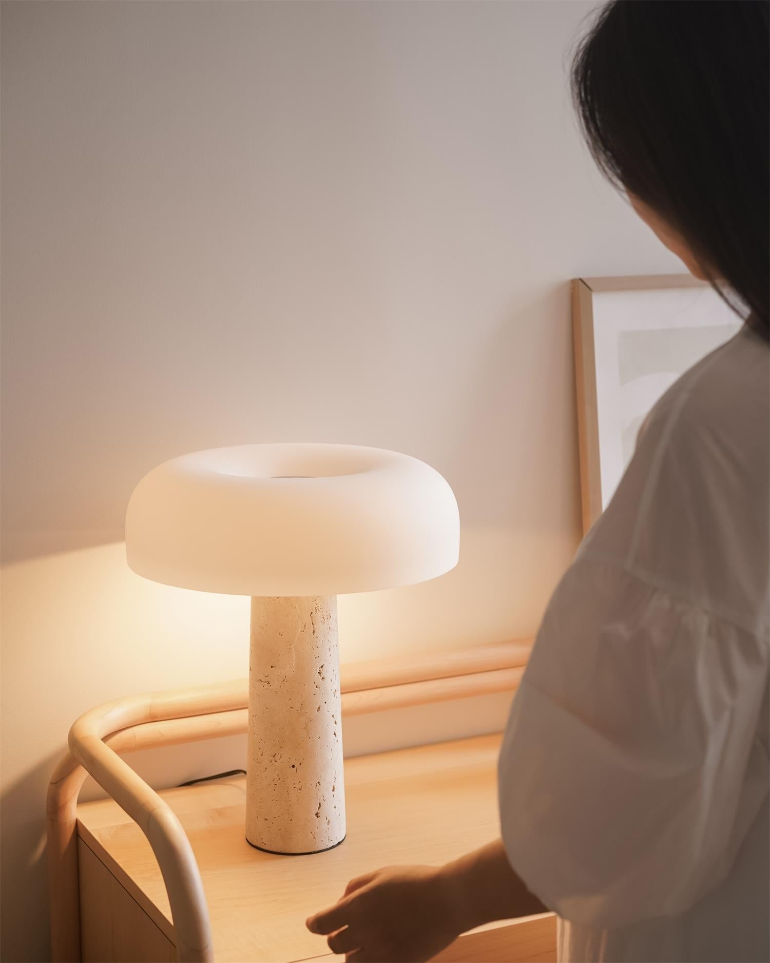 Kine Travertine Table Lamp T1276