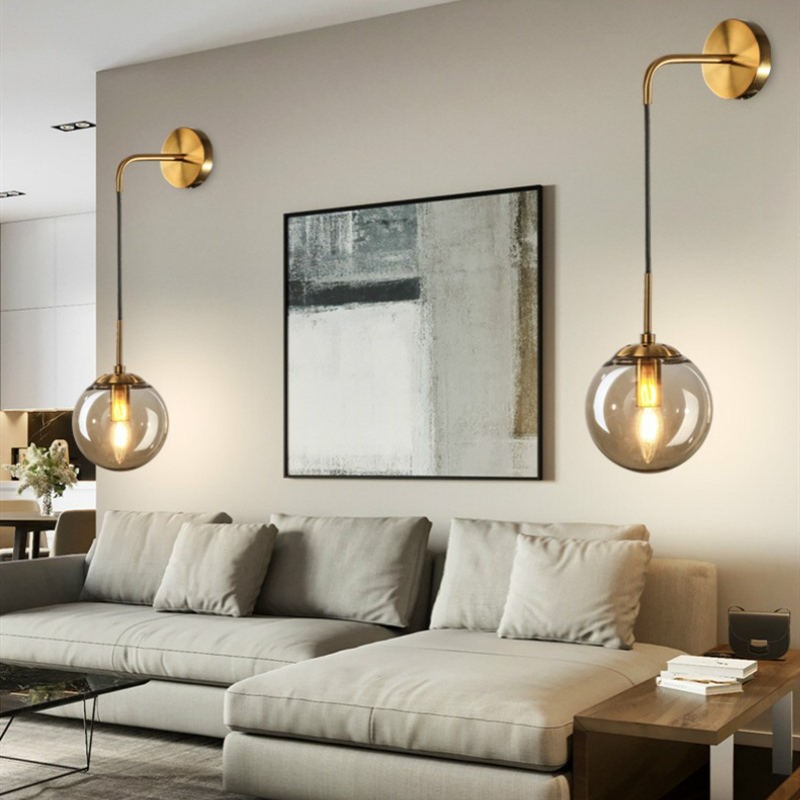 Nordic Glass Ball Wall Light