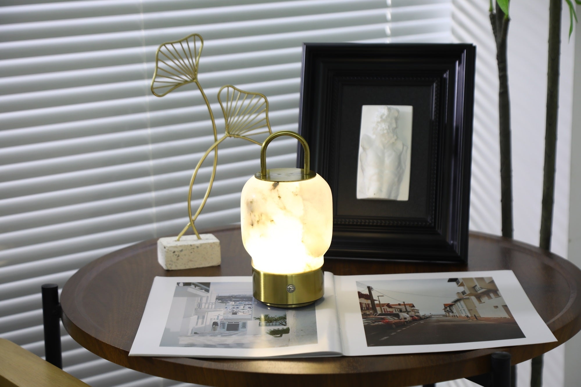 Alabaster Portable Rechargeable Table Lamp T1621