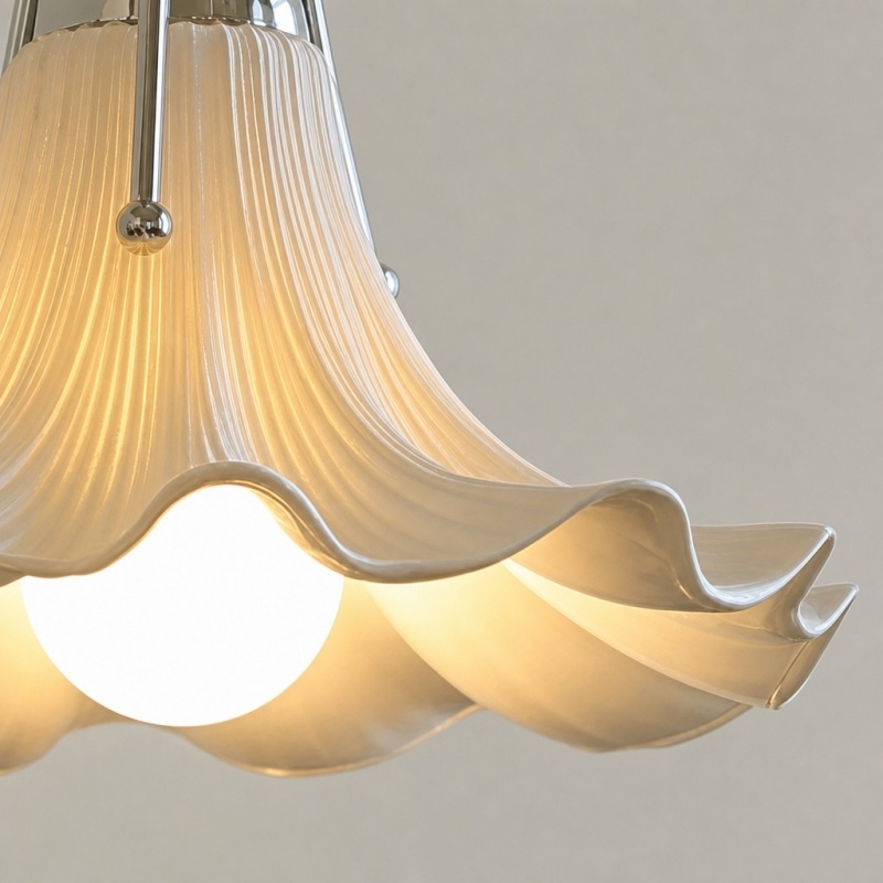 Cazelle Artistic Floral Pendant Lamp - Modern Sculptural Fixture for Living and Dining Areas T2252