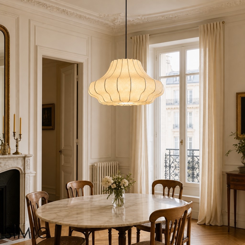 Modern Art Pendant Lamp - Cocoon Shade for Dining Room