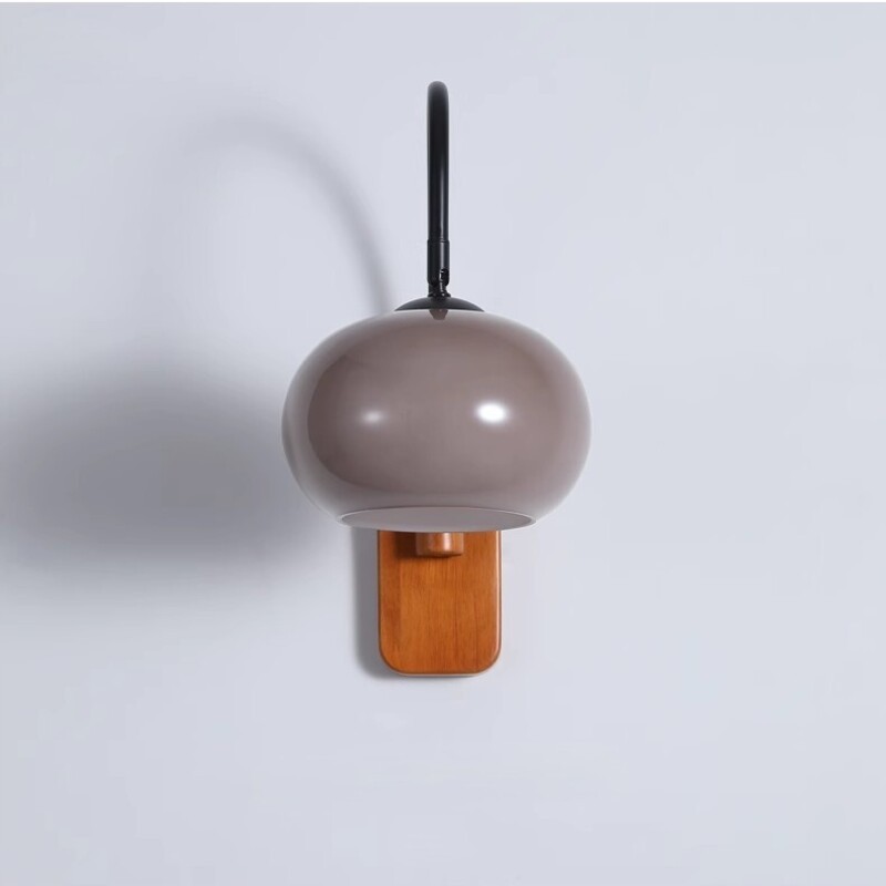 Bauhaus Persimmon Rotatable Glass Wall Light S102