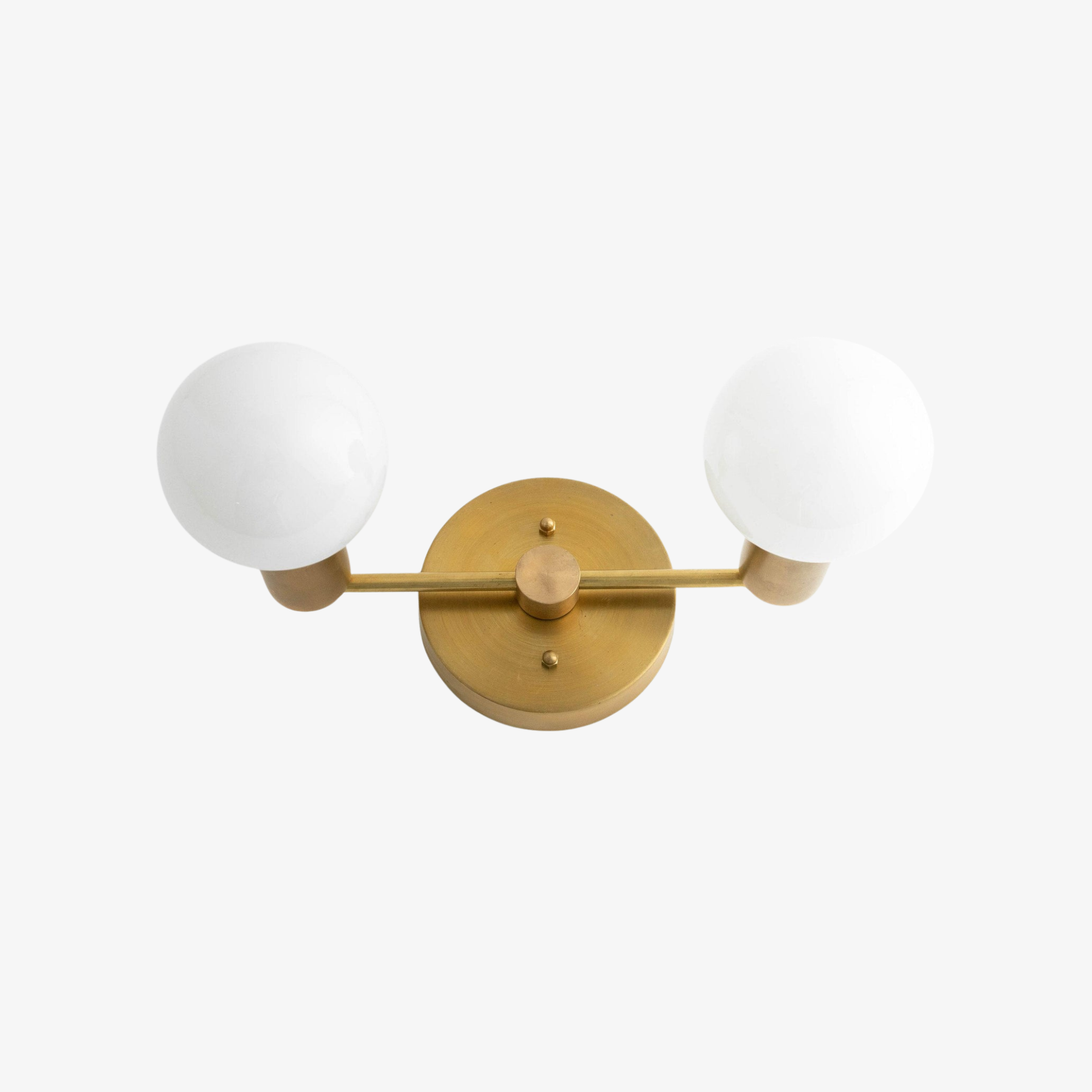 Glorica Glass Vanity Light - Modern Brass Wall Sconce for Bathroom Style T318