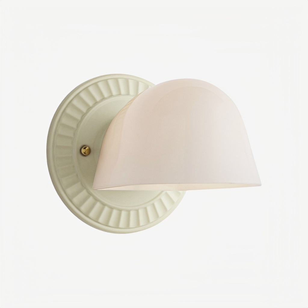 Fiea Fluted Wall Sconce - Art Deco Inspired Design with Soft Ambient Lighting for Bathroom or Bedroom T813